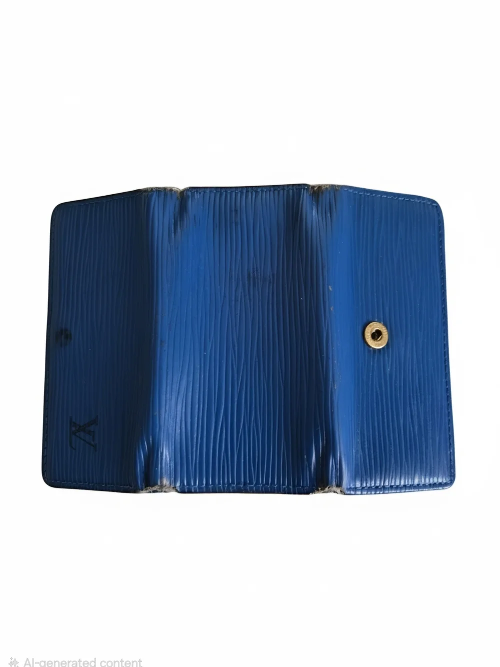 Louis Vuitton Blue Epi Leather Clutch Wallet